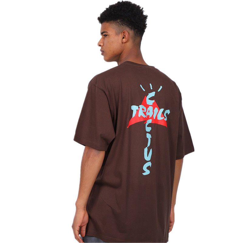 [Mặc Áo Thun] Áo Thun Cotton Ngắn Tay In Hình Travis Scott jack Trails Running Merchandise Phong Cách Đường Phố Cho Nam Và Nữ