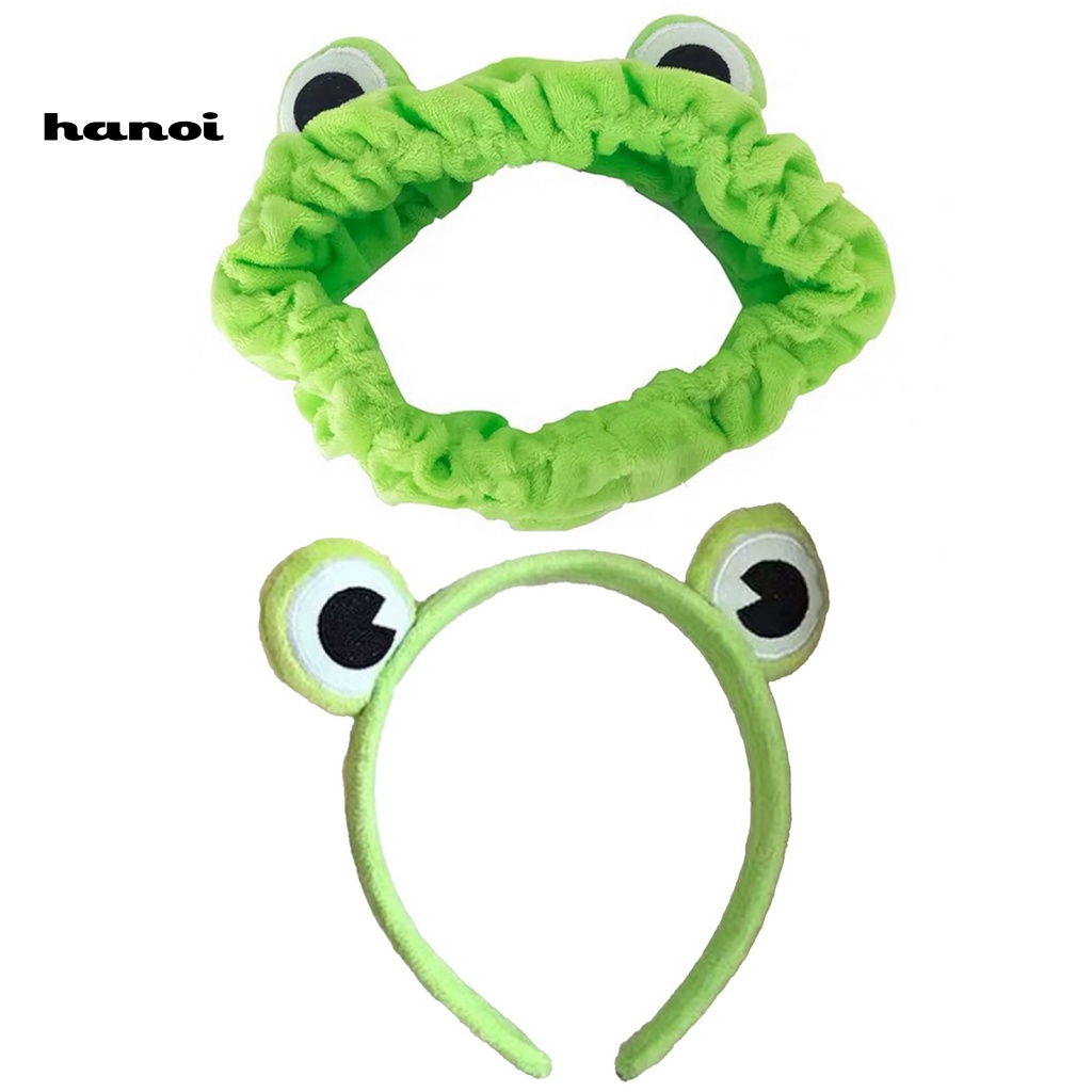 Set 2 Kẹp Tóc Co Giãn Hình Chú Ếch Vui Nhộn Cho Nữ