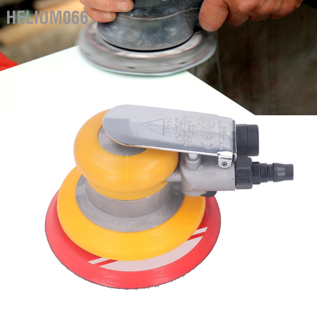 Helium066 Máy chà nhám quỹ đạo ngẫu nhiên không khí lòng bàn tay bằng nén cho công việc cơ thể tự động Vật liệu tổng hợp chế biến gỗ Kim loại