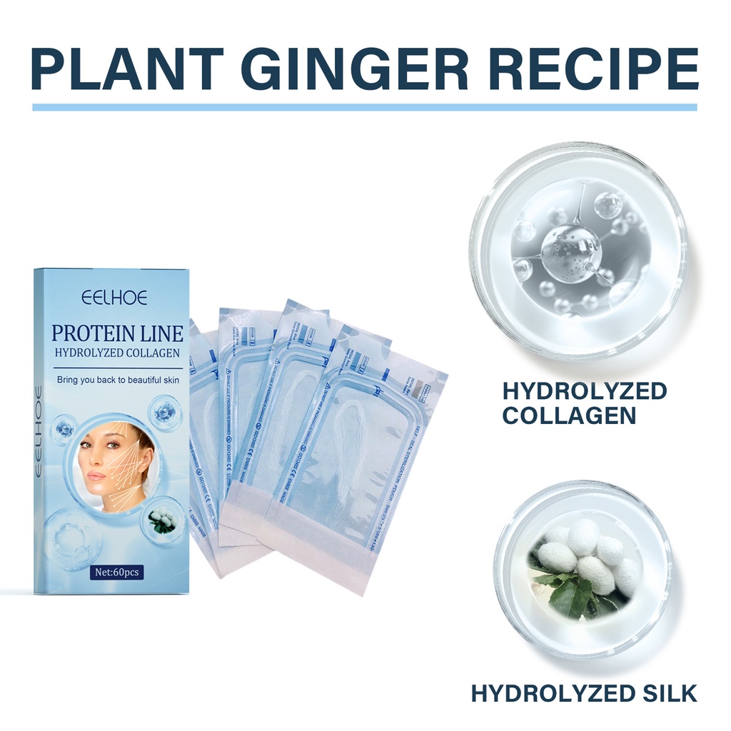 Bộ 60 Cuộn Chỉ Lụa Protein Hấp Thụ Collagen Chống Lão Hóa Làm Săn Chắc Da Mặt