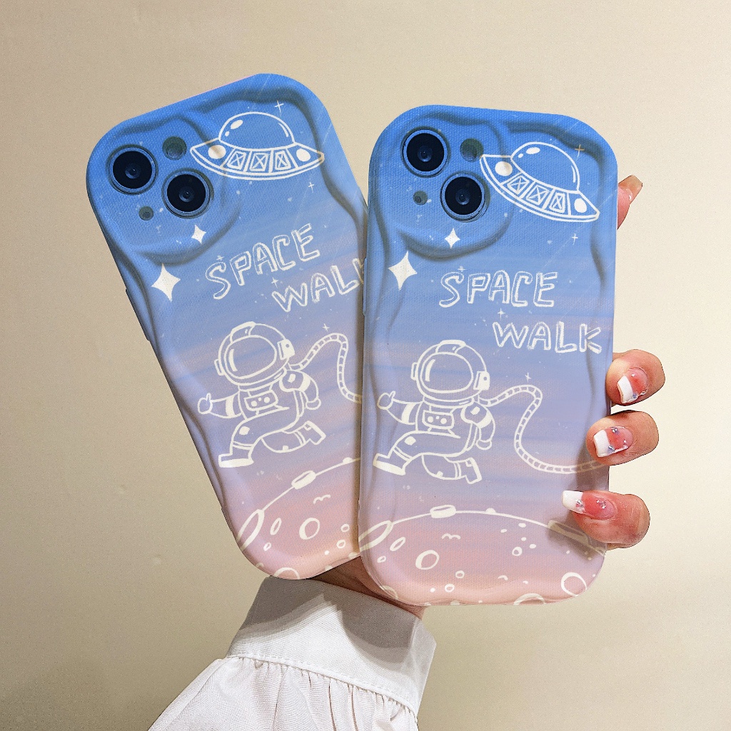 Ốp Điện Thoại Silicon Dẻo In Phi Hành Gia iPhone 7plus 8plus11promax xr xs max 11 12Pro 14 13 7 / 8g 6s 6splus 13Promax 14plus