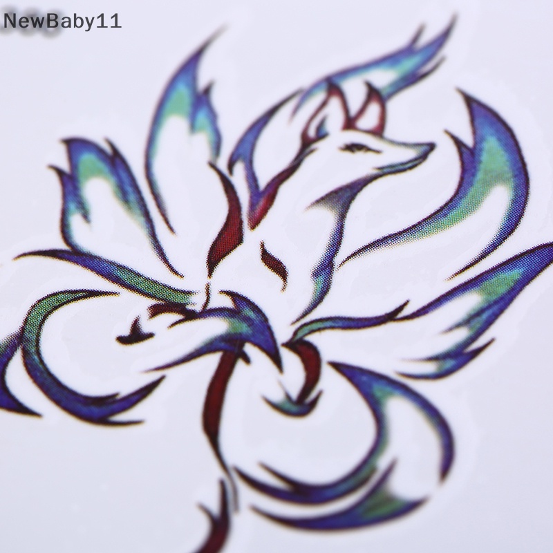 Newbaby Hình Xăm Dán Tạm Thời Chín Đuôi Cáo Chuyển Nước flash tatoo.