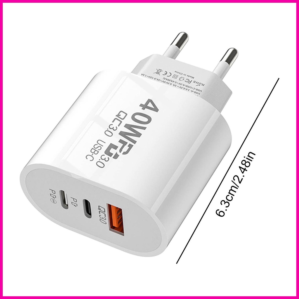Cục Sạc Nhanh 40W USB PD Chuyên Dụng Cho Laptop