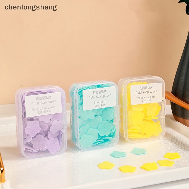 1 Hộp Giấy Xà Phòng Rửa Tay chenlongshang Làm Sạch Da Tay Có Mùi Thơm