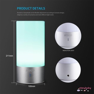【OMB】 Table Lamp Touch Sensor Bedside Lamp + Dimmable Light & Color Changing RGB