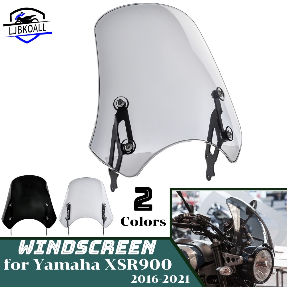 Kính Chắn Gió Kèm Giá Đỡ Chuyên Dụng Cho Xe Mô Tô Yamaha XSR900 2016-2021 2020 XSR 900