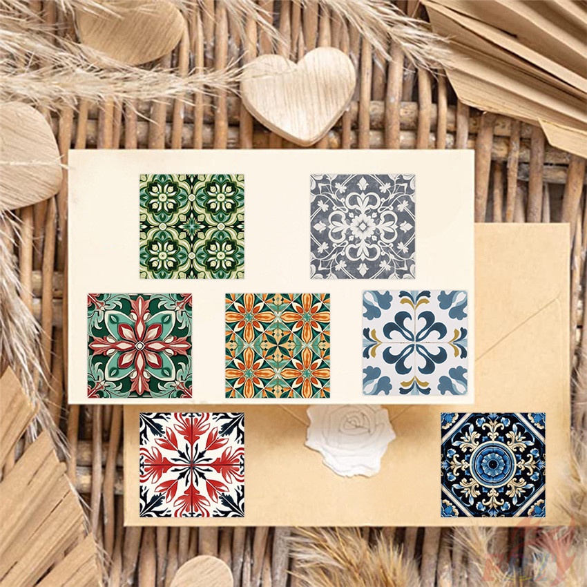 ❉ Miếng Dán Trang Trí Phong Cách Vintage Nghệ Thuật 01 ❉ Bộ 60 Sticker Chống Thấm Nước Họa Tiết Doodle Hợp Thời Trang