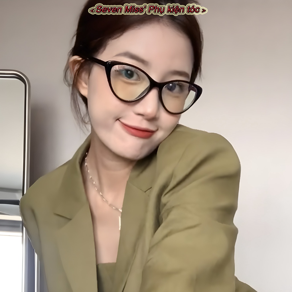 SevenMiss Mắt Kính Chống Nắng Sáng Xanh Thời Trang Dành Cho Nữ