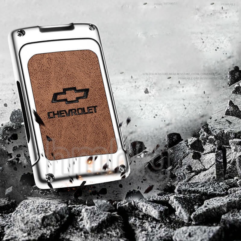 Vỏ Bọc Chìa Khóa Điều Khiển Từ Xa Bằng Da Và Hợp Kim Kẽm Cho Xe Hơi Chevrolet Captiva