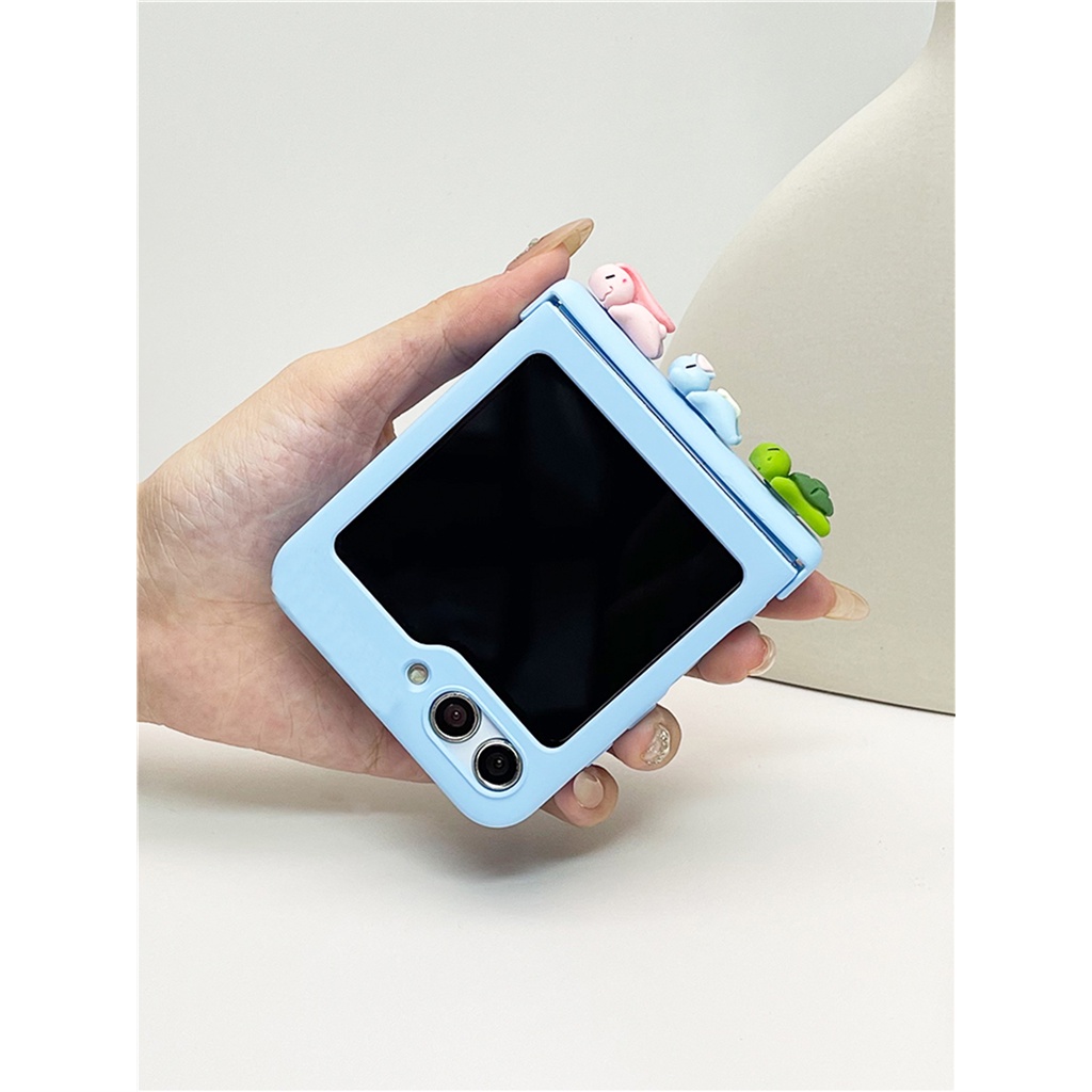 Ốp Điện Thoại Chống Sốc Hình Động Vật 3D Dễ Thương Cho Samsung Galaxy Z Flip5 Z Flip5 Flip5 Flip5 Zf