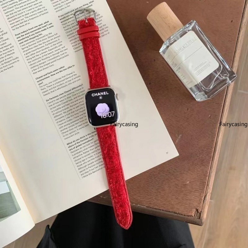 Dây Đeo Bằng Len Có Khóa Ngựa Kim Loại Cho Apple Watch 49mm 45mm 41mm 44mm 40mm 42mm 38mm Ultra 3 4 5 SE 6 7 8