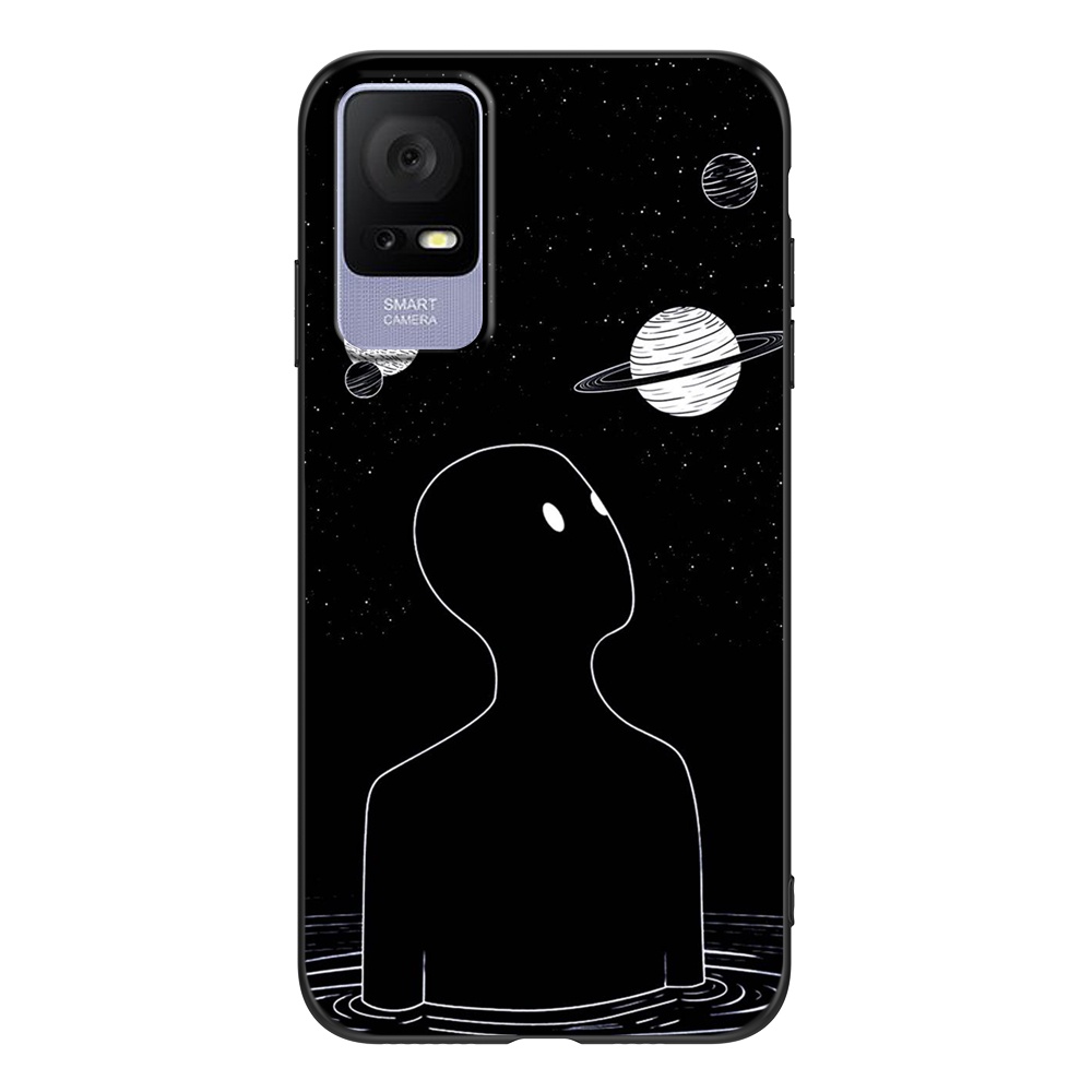 Ốp Điện Thoại silicone tpu Mềm In Hình Đầu Lâu / Mèo / Ong Cho tcl 408