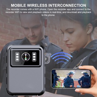 Camera wifi toàn thân chống nước DVR Video An ninh Cam IR Tầm nhìn ban đêm Máy quay Mini Tích hợp Mic Thực thi pháp luật Ghi âm 10 giờ 
