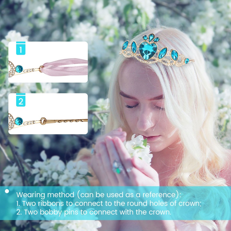 Cài Tóc Hình Vương Miện Đính Đá Xinh Xắn Cho Búp Bê Barbie