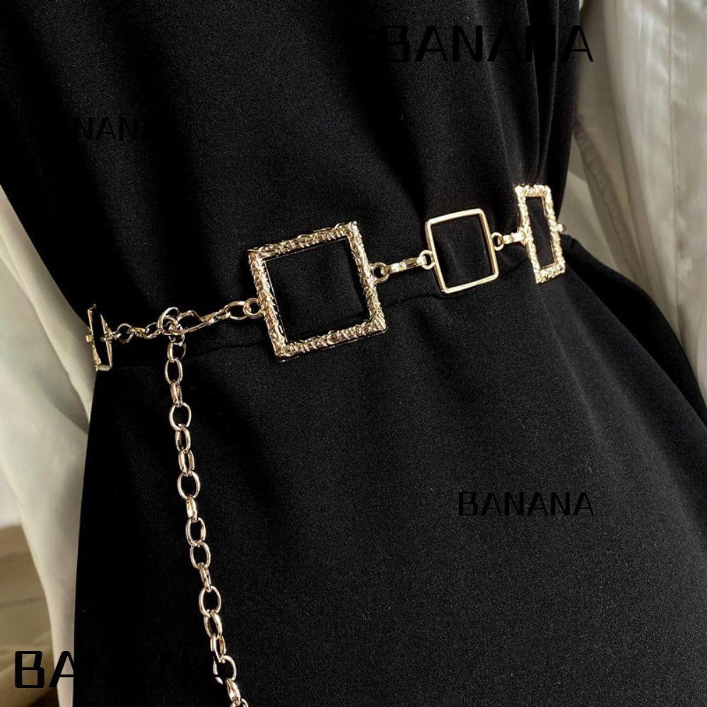 Thắt Lưng Dây Xích Kim Loại Hình Quả Chuối 1 Dành Cho Nữ Mặc Đầm|Đai Nịt Bụng Định Hình Cơ Thể Tiện Dụng