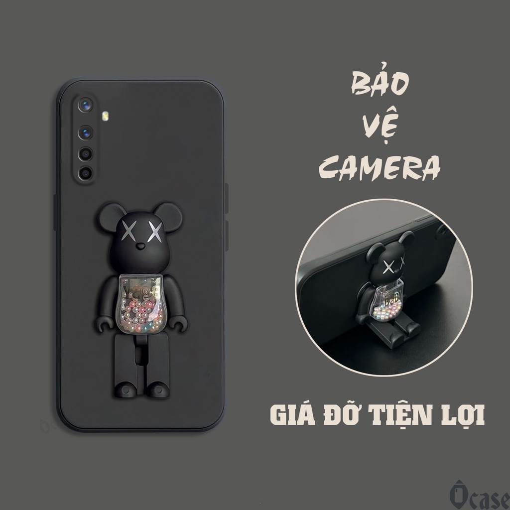 Ốp lưng Realme 6 / Realme 6 Pro / Realme XT mô hình gấu kiêm giá đỡ tiện dụng
