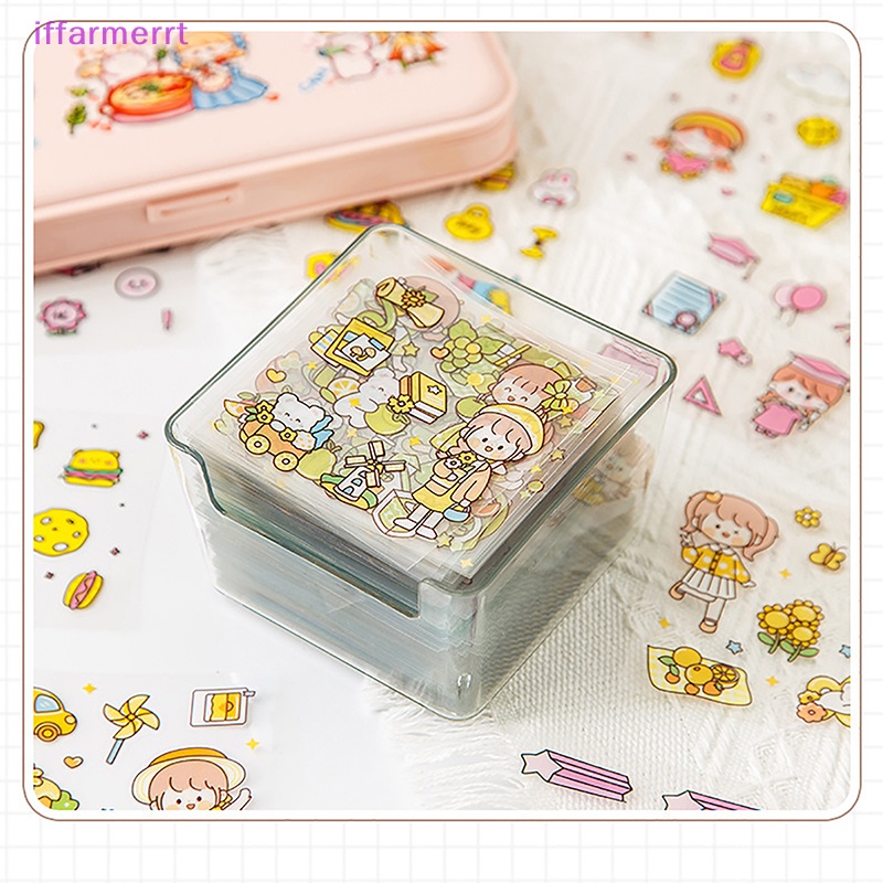 Bộ 50 Sticker Hoạt Hình Dán Trang Trí Chống Thấm Nước