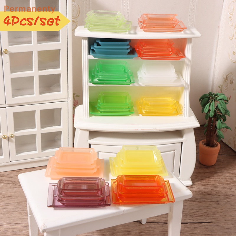 1 Bộ Khay Đựng Thức Ăn 1: 12 Dành Cho Nhà Búp Bê