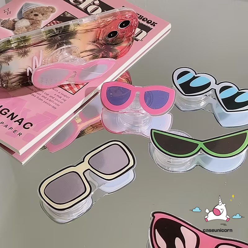 Giá Đỡ Điện Thoại Hình Hoạt Hình Bằng Acrylic Phong Cách Hàn Quốc