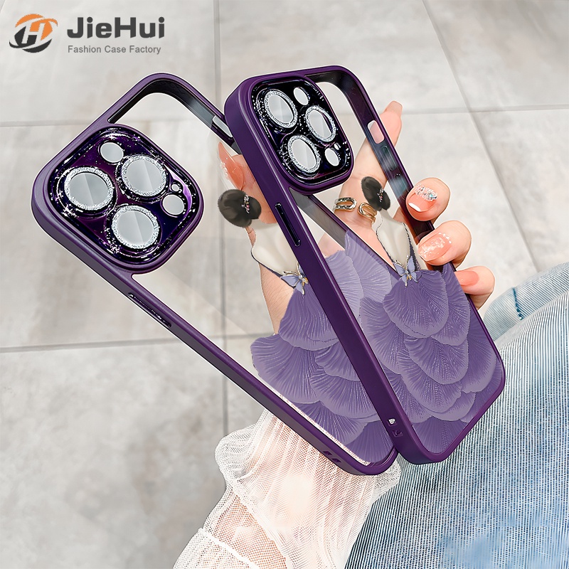 Ốp Điện Thoại Đính Kim Cương Lấp Lánh ZY101 Cho iPhone 14 13 12 11 Pro Max Plus ZY102