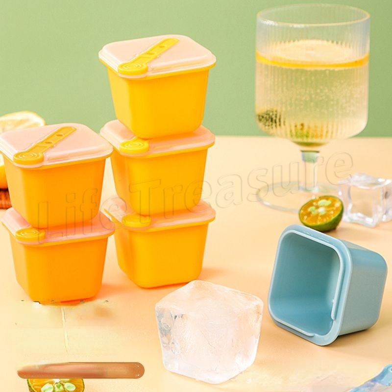 Khay Làm Đá Lạnh / Khay Làm Lạnh Nước Tráng Miệng DIY Thân Thiện Với Môi Trường Có Thể Xếp Chồng Lên Nhau