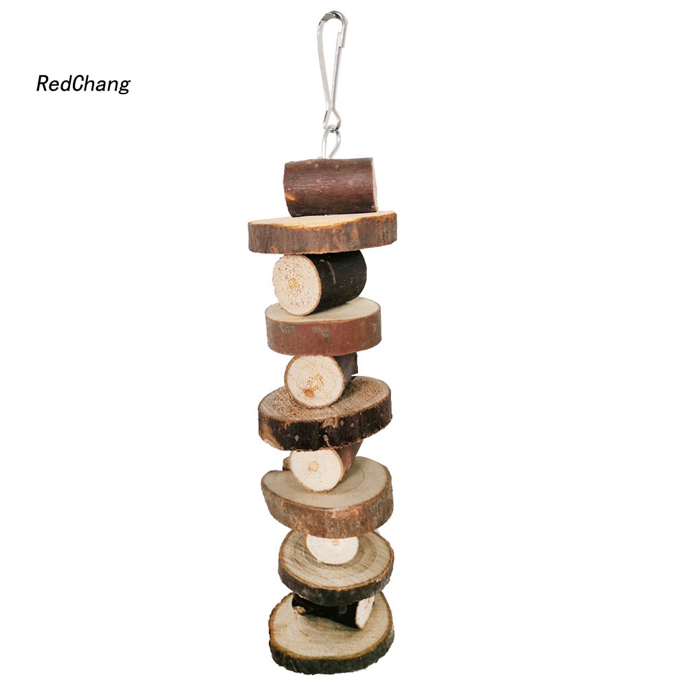 Đồ Chơi Nhai Gặm Bằng Gỗ Treo Lồng Chim Vẹt / Chuột Hamster
