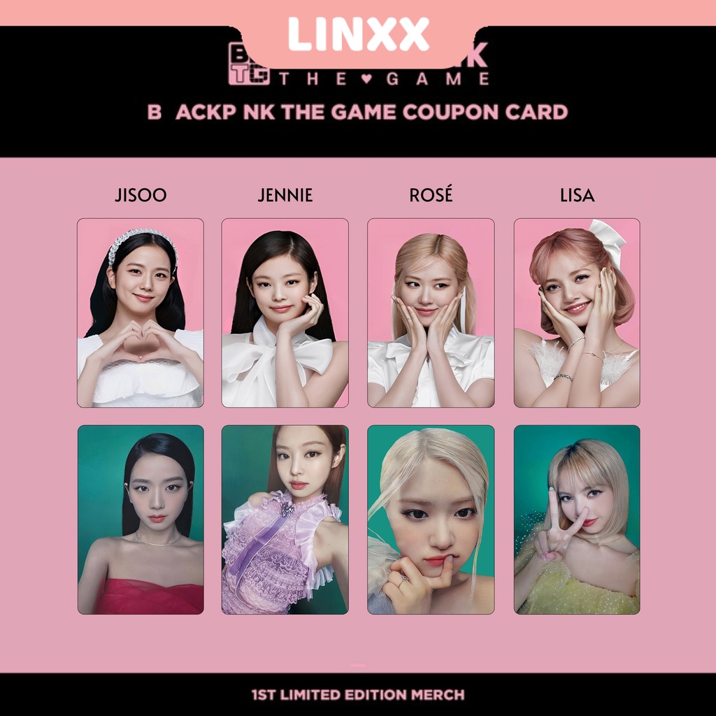 Set 4 Tấm Thẻ Ảnh Lomo Các Thành Viên Nhóm Nhạc BlackPink