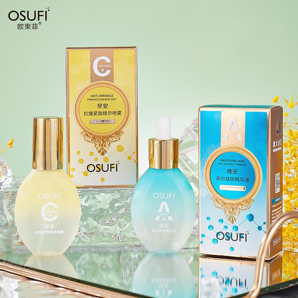 Chai Xịt Tinh Chất Dưỡng Ẩm Làm Trắng Da Ban Đêm Thương Hiệu OSUFI Morning