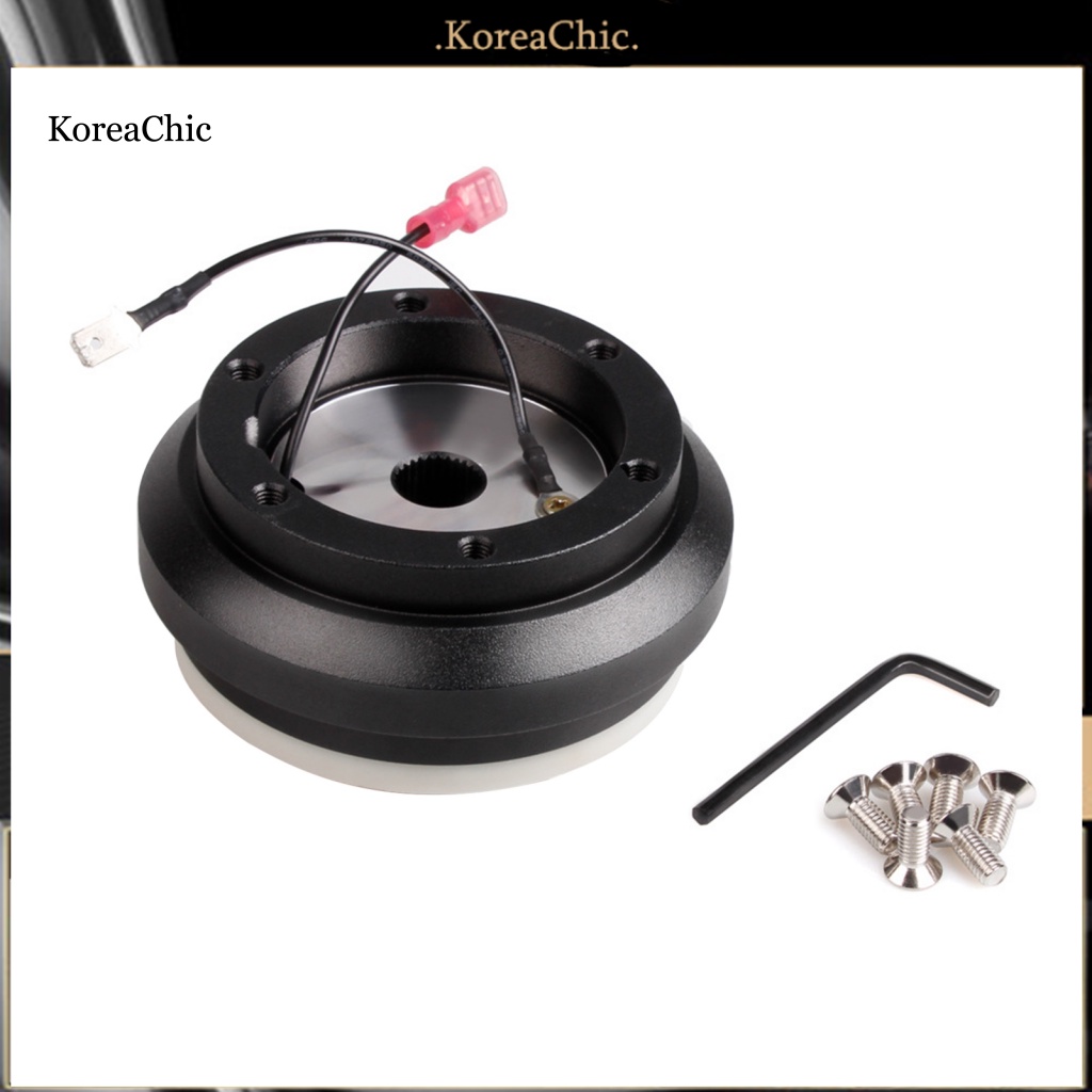Bộ Chuyển Đổi Bánh Lái Ngắn Bằng Kim Loại Màu Đen Chắc Chắn Cho Honda Civic EG