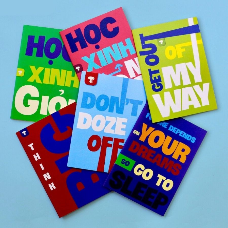 Vở kẻ ngang có chấm Tube Notebook bìa phong cách văn học TB0122 68 trang, sổ tay B5 dễ thương