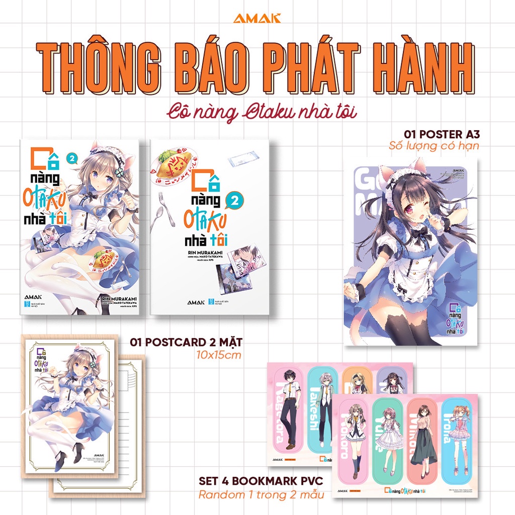 Sách Cô nàng otaku nhà tôi - tập 2 - AMAK - Bản Quyền
