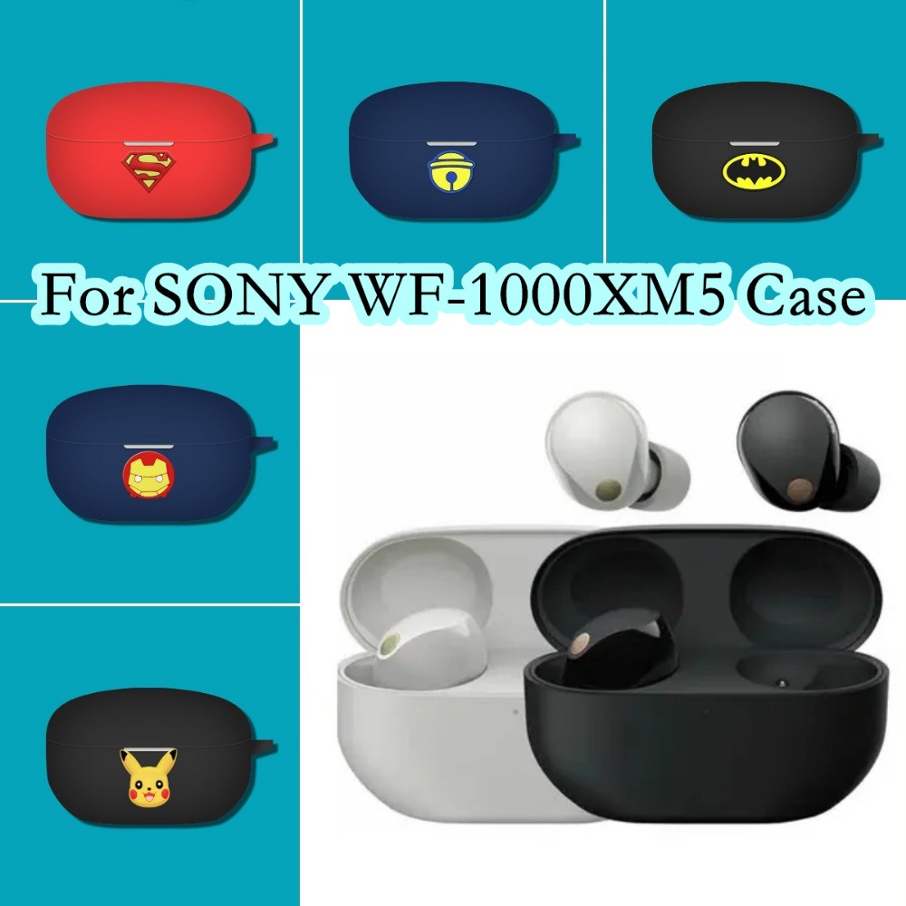 Hàng Có Sẵn! Hàng Có Sẵn! Vỏ Bảo Vệ Hộp Sạc Tai Nghe SONY WF-1000XM5 SONY WF-1000XM5 Họa Tiết Hoạt Hình Đơn Giản Sáng Tạo