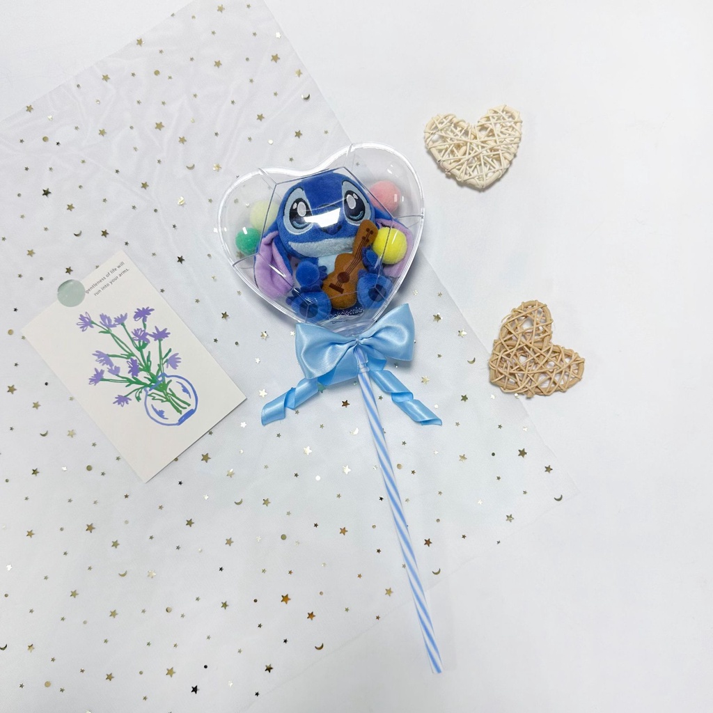 Lotso Bó Hoa Nhồi Bông Hình Trái Tim / Gấu Dâu Tây Xinh Xắn Làm Quà Tặng Sinh Nhật / Valentine Cho Bé Gái