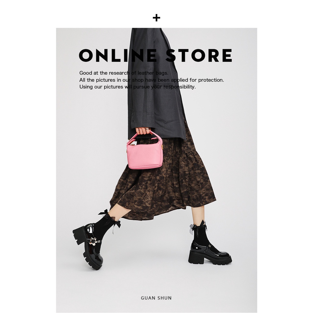 Giày Cao Gót Đế Dày Phong Cách Thời Trang retro Anh Quốc 2023