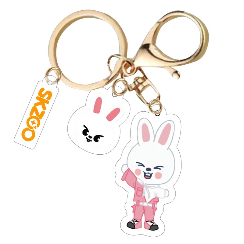 Móc Khóa Nhựa Acrylic In Hình Nhóm Nhạc Kpop Stray Kids Skzoo