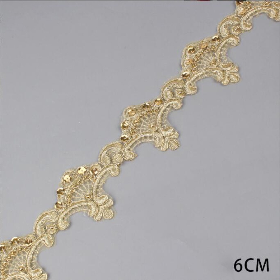 Vải Ren Thêu Trang Trí Dài 7cm Rộng 1 yard