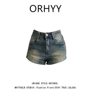 Quần Short Denim Lưng Cao Ống Rộng Thời Trang Mùa Hè Dành Cho Nữ