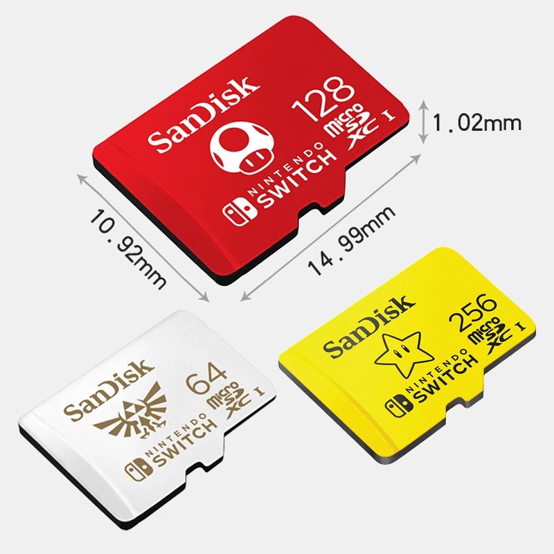 Thẻ Nhớ Micro SD 64GB 128GB 256GB 512GB UHS-I C10 Micro Sdxc Mở Rộng Máy Chơi Game Nintendo Switch