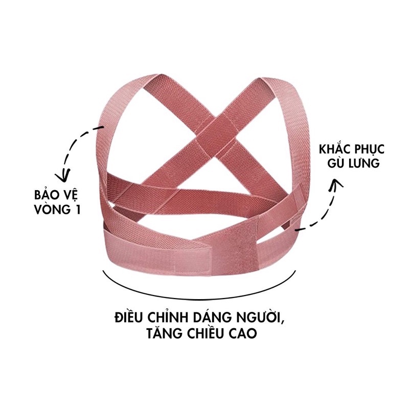 Đai Chống Gù Lưng Bảo Vệ Vòng 1, Định Hình Cột Sống Hỗ Trợ Nhảy Dây Vải Thun Co Giãn Thoáng Khí, Thích Hợp Cho Nam Nữ
