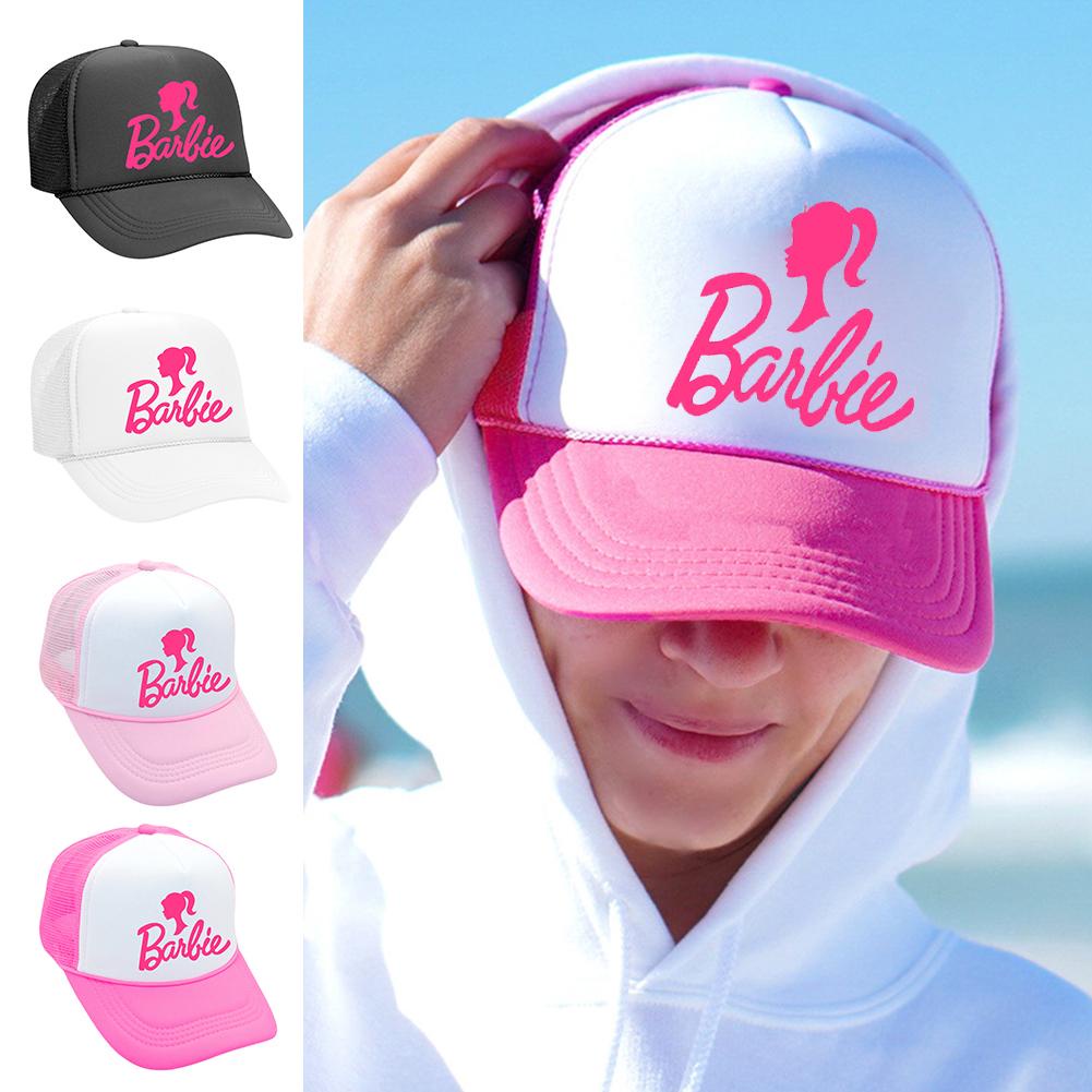 Barbie phong cách màu hồng mũ bóng chày ins phong cách hot girl mũ dễ thương mũ thường ngày bên trucker mũ lưới mũ snapback mũ bóng chày mũ có thể điều chỉnh