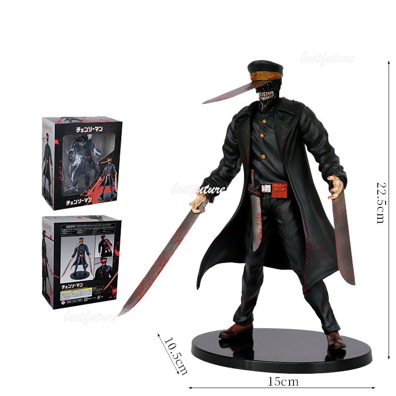 Gk anime chainsaw man denji samurai pvc hành động hình mô hình đồ chơi búp bê