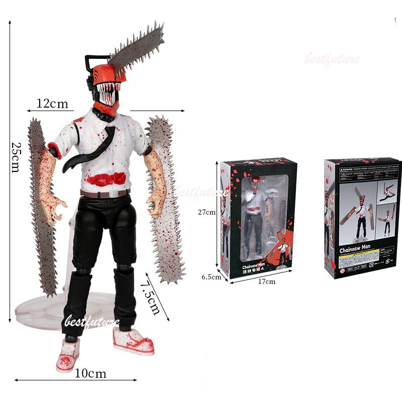 Gk anime chainsaw man denji samurai pvc hành động hình mô hình đồ chơi búp bê