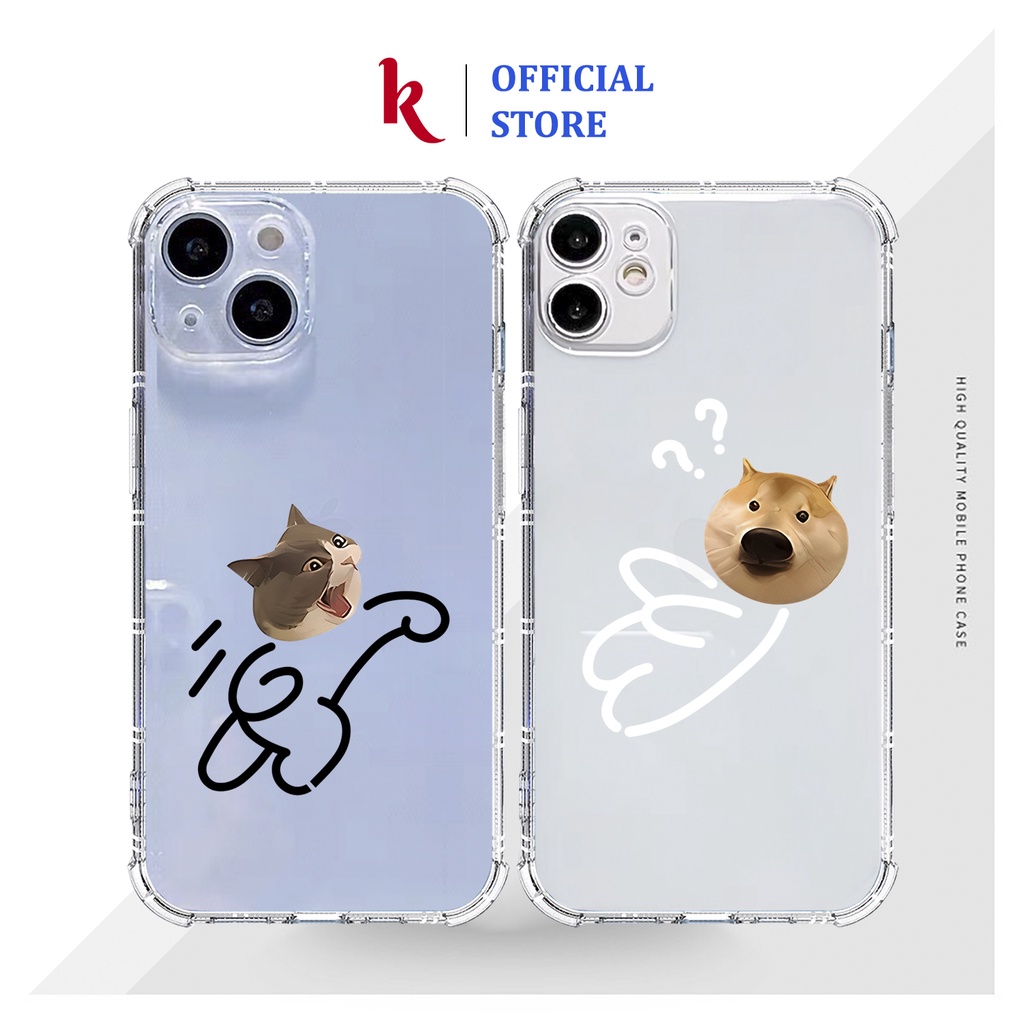 Ốp lưng iphone Thế Hệ Mới Mèo Tung Quyền case đôi 15 pro max 15plus 14 13 12 promax 11 mini 6 6s 7 8 plus x xr xs Se