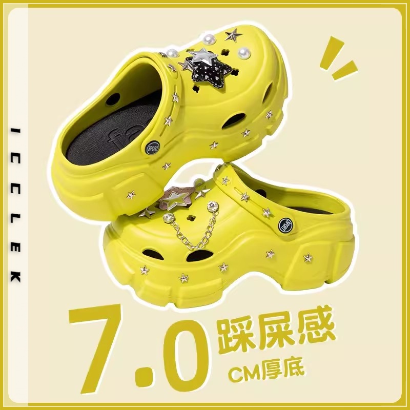 ICCLEK  dép cross dép sandal nữ dép bánh mì nữ Thoải mái 33zDDX080405   Phong cách Beautiful Thời trang Chic B91H0EJ 37Z230910