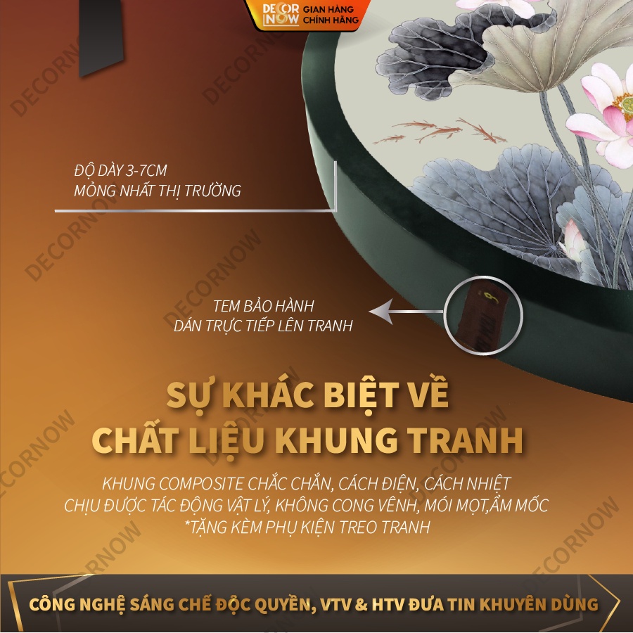 Đèn Hào Quang Phật In Tranh Trúc Chỉ TỪ TÂM 20,30,40 cm, Trang Trí Ban Thờ, Hào Quang Trúc Chỉ MÀU TUTAM-HD75