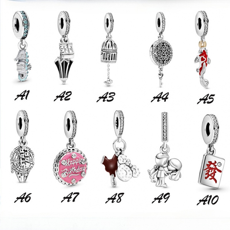 925 mặt dây chuyền ô bạc đã kết hôn cặp đôi dangle hai-tone fish koi carp charms fit bracelet diy for women