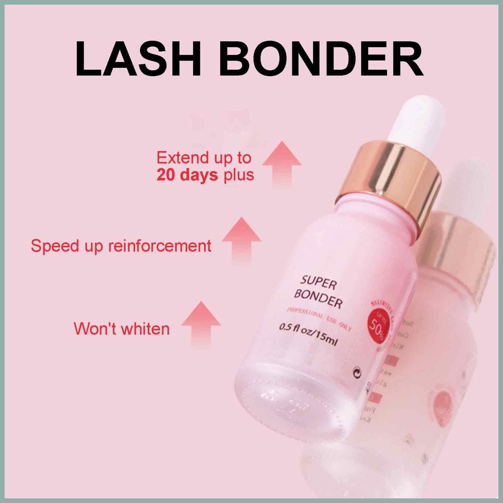 Lash bonder for eyelash extensions super bonder for lash extension accelerator lash extension sealant long yunvn yunvn