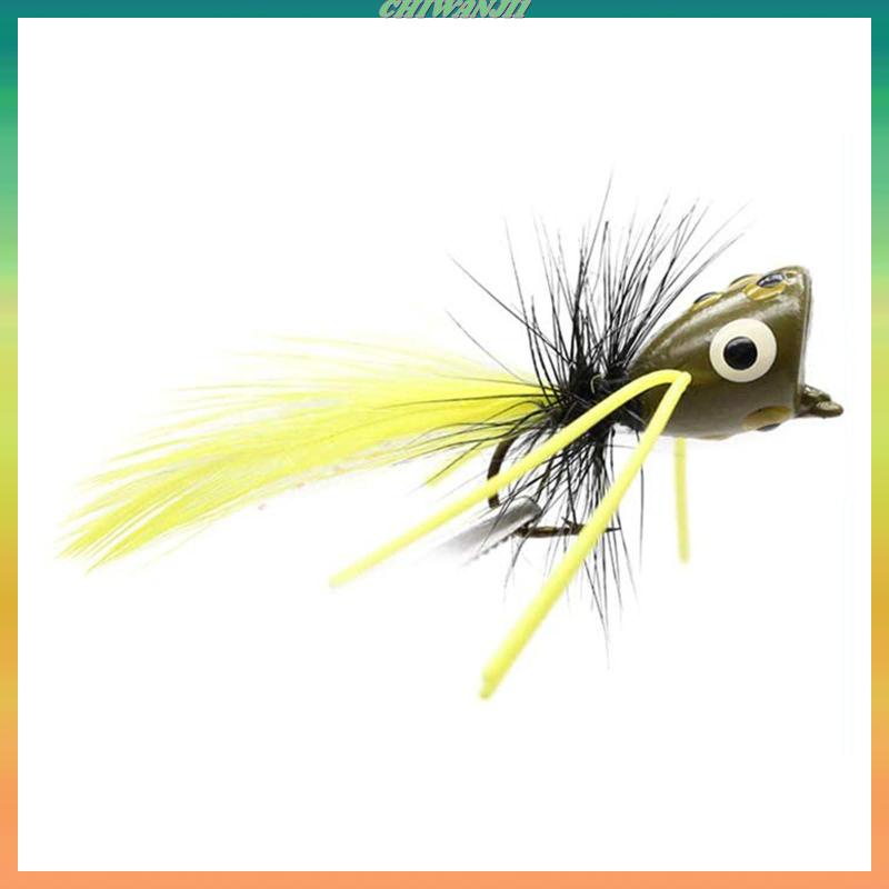 10 cái fly fishing popper lure cá hồi kim loại các loại ruồi câu cá ruồi