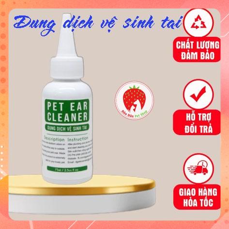 Dung Dịch Vệ Sinh Tai Cho Chó Mèo DG Pet - Nước Rửa Vệ sinh Tai Thú Cưng 75ml