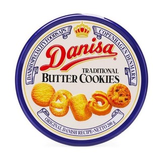 BÁNH QUY BƠ DANISA HỘP THIẾC 200g - 681g 